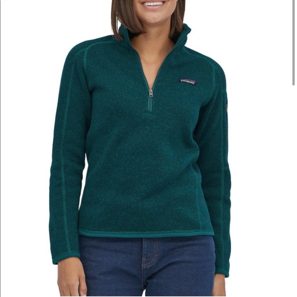 Patagonia Better Sweater Quarter Zip Fleece Dark Borealis Green Style 25618